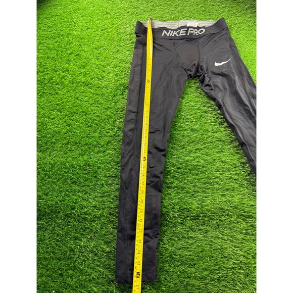 Nike Pro Dri-FIT Compression Tights Pants Sz L Black Tight Fit Training Leggings - Picture 7 of 10
